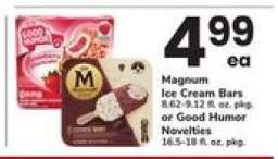 Magnum Ice Cream Bars or Good Humor Novelties