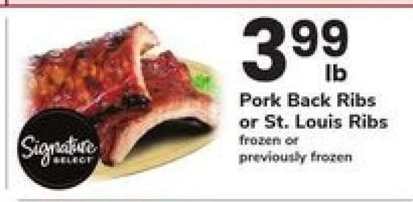 Pork Back Ribs or St Louis Ribs