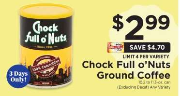 Chock full O'Nuts Ground Coffee