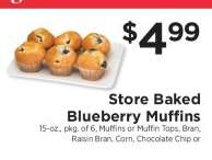 Store Baked Blueberry Muffins