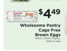 Wholesome Pantry Cage Free Brown Eggs
