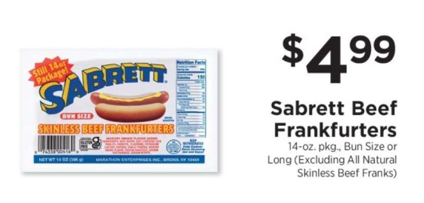 Sabrett Beef Frankfurters