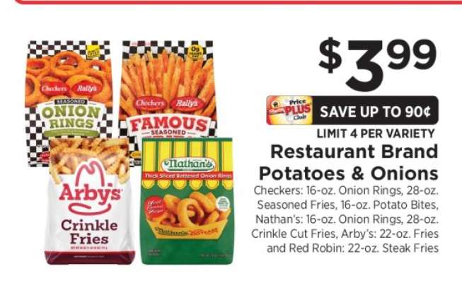 Restaurant Brand Potatoes & Onions