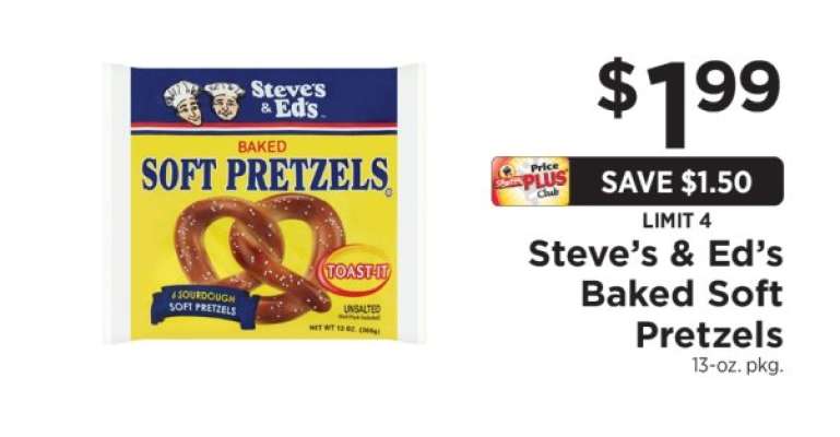Steve's & Ed's Baked Soft Pretzels