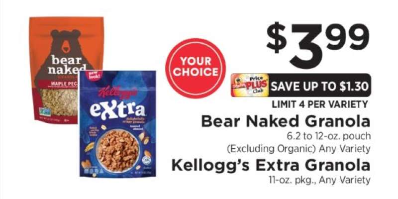 Bear Naked Granola / Kellogg’s Extra Granola