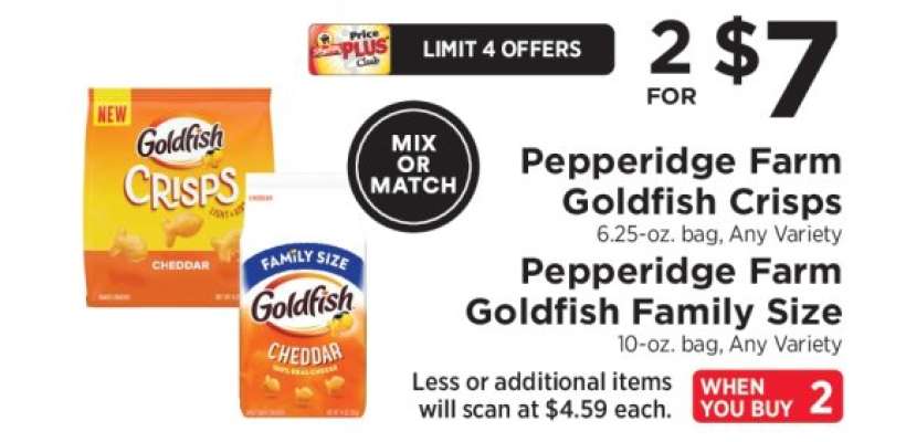 Pepperidge Farm Goldfish Crisps & Family Size