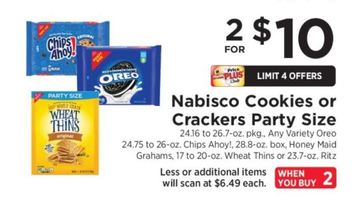 Nabisco Cookies or Crackers Party Size