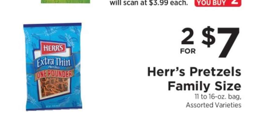 Herr's Pretzels Family Size