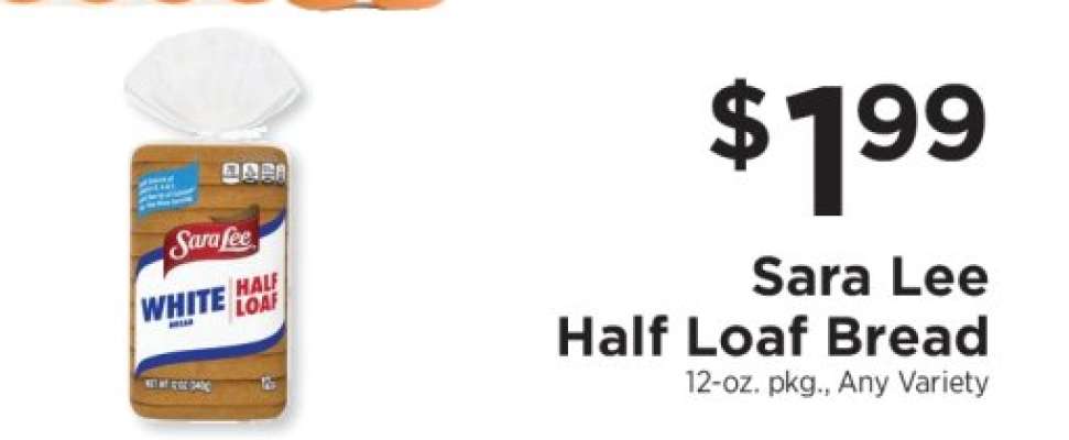 Sara Lee Half Loaf Bread