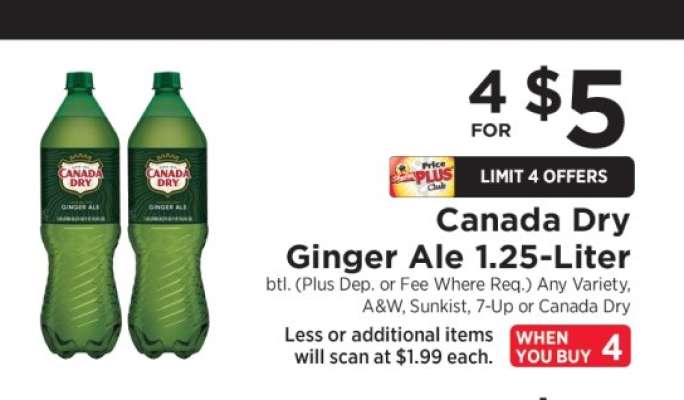 Canada Dry Ginger Ale 1.25-Liter