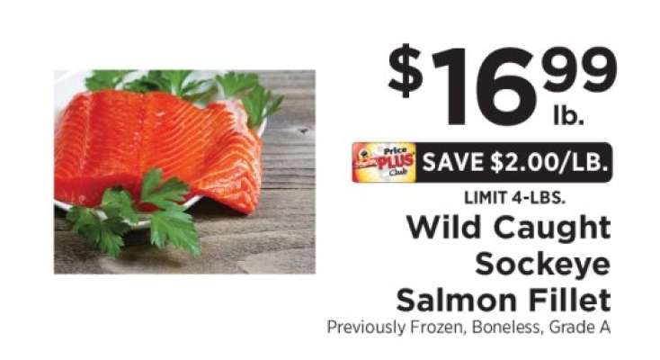 Wild-Caught Sockeye Salmon Fillet