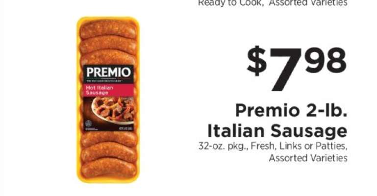 Premio 2-lb. Italian Sausage
