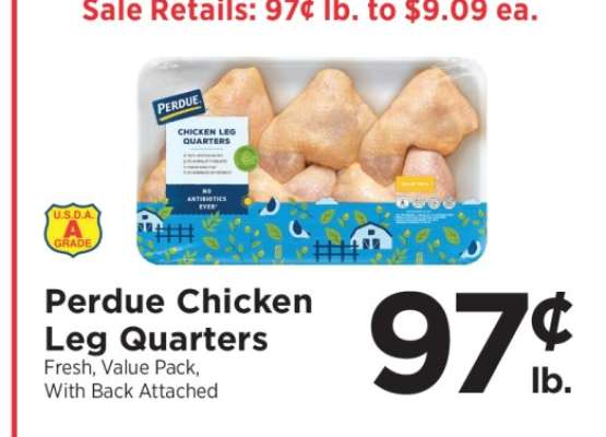 Perdue Chicken Leg Quarters