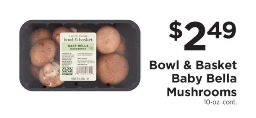 Bowl & Basket Baby Bella Mushrooms