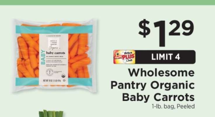 Wholesome Pantry Organic Baby Carrots