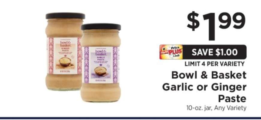 Bowl & Basket Garlic or Ginger Paste