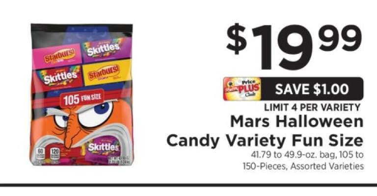 Mars Halloween Candy Variety Fun Size