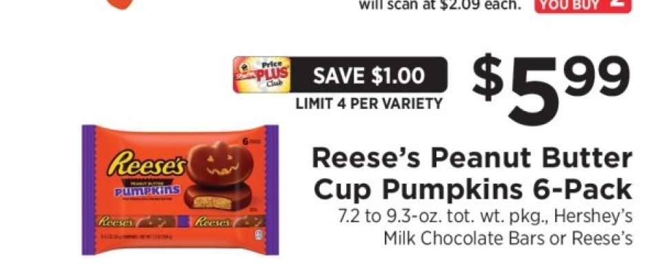 Reese's Peanut Butter Cup Pumpkins 6-Pack