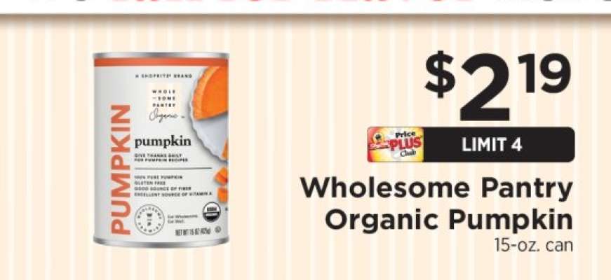 Wholesome Pantry Organic Pumpkin