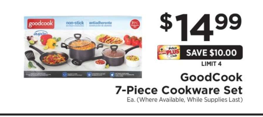 GoodCook 7-Piece Cookware Set
