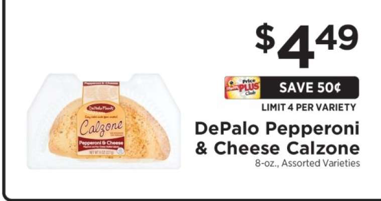 DePalo Pepperoni & Cheese Calzone