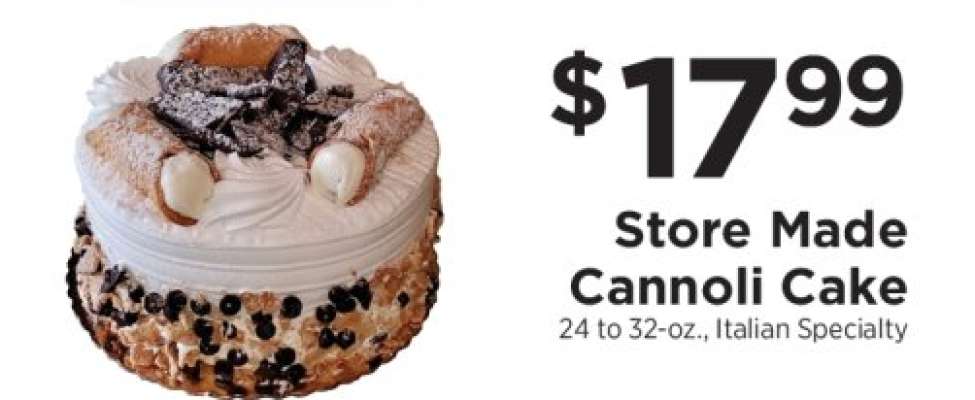 Store Made Cannoli Cake