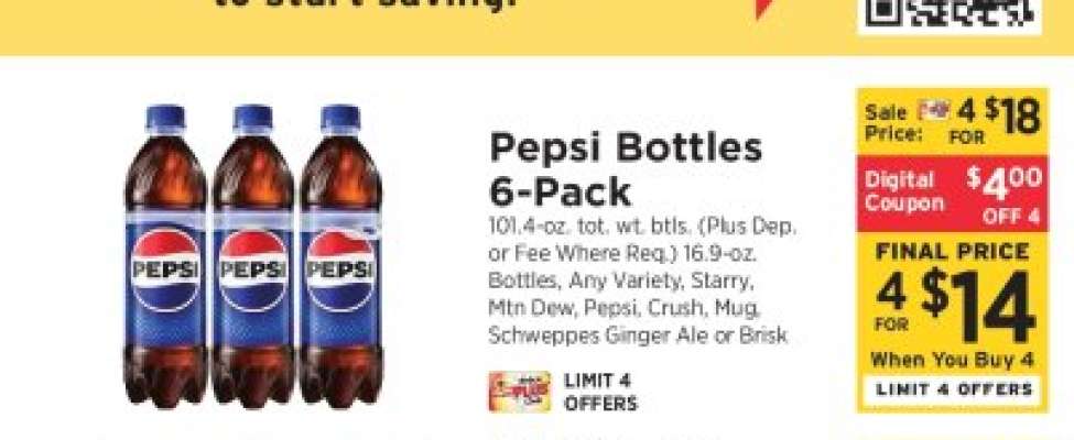 Pepsi Bottles 6-Pack