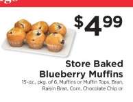 Store Baked Blueberry Muffins