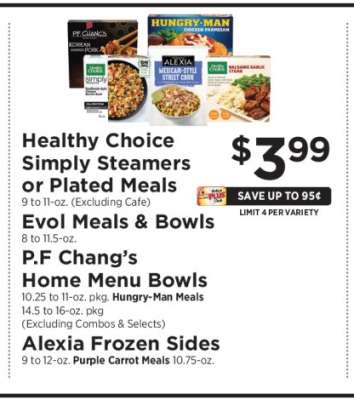 Various Frozen Meals