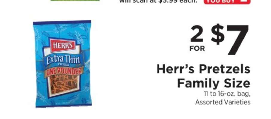 Herr's Pretzels Family Size