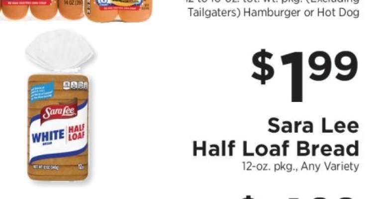 Sara Lee Half Loaf Bread