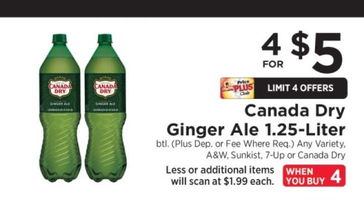 Canada Dry Ginger Ale 1.25-Liter