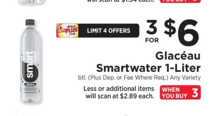 Glacéau Smartwater 1-Liter