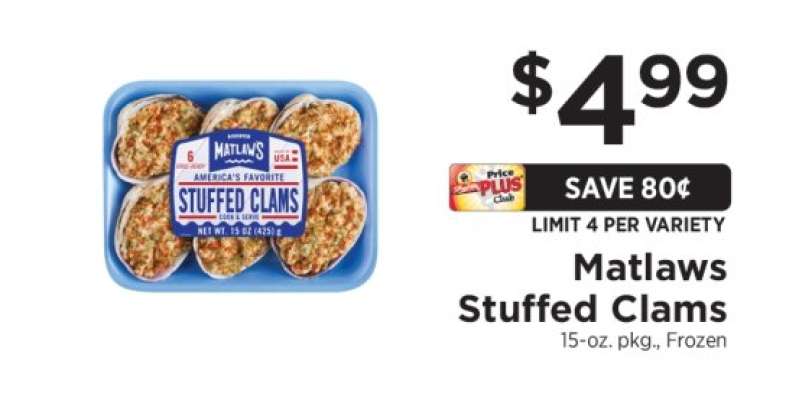 Matlaws Stuffed Clams