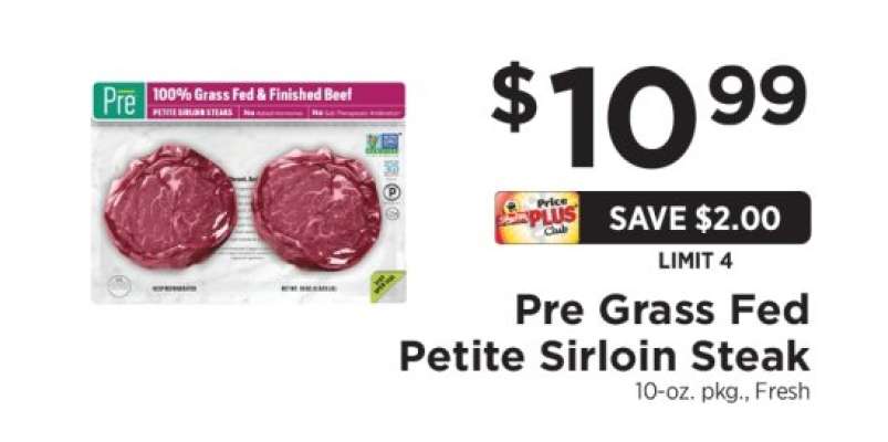 Pre Grass Fed Petite Sirloin Steak