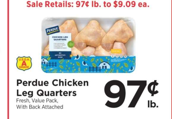 Perdue Chicken Leg Quarters
