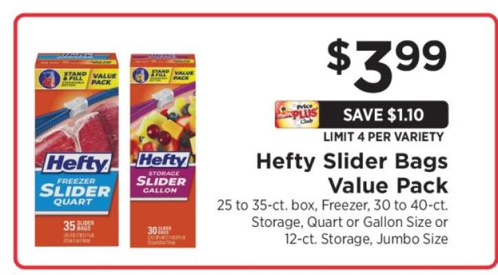 Hefty Slider Bags Value Pack