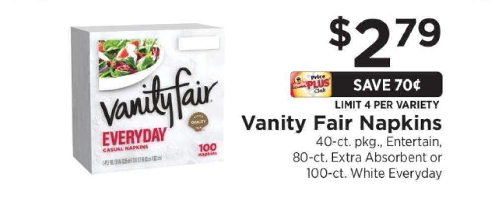 Vanity Fair Napkins