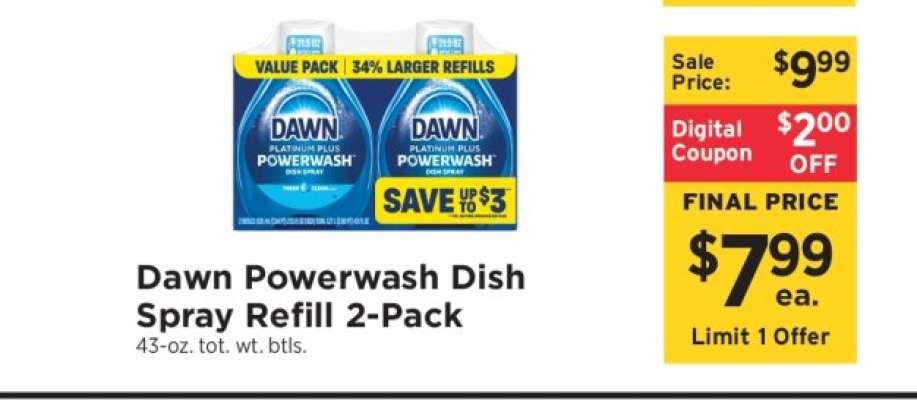Dawn Powerwash Dish Spray Refill 2-Pack