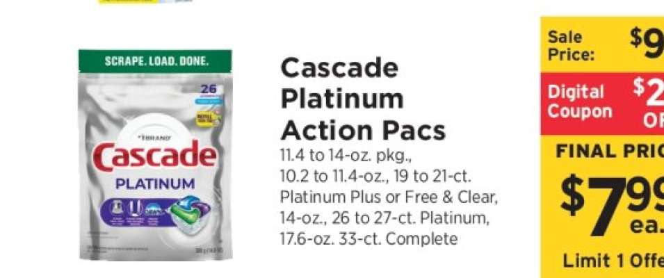 Cascade Platinum Action Pacs