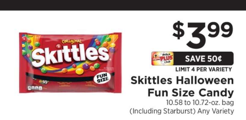 Skittles Halloween Fun Size Candy