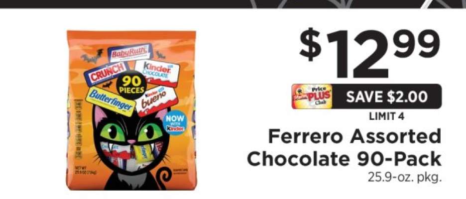 Ferrero Assorted Chocolate 90-Pack