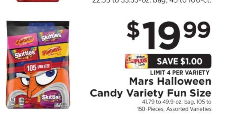Mars Halloween Candy Variety Fun Size