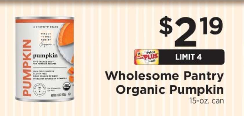Wholesome Pantry Organic Pumpkin