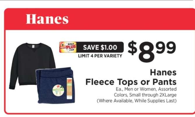 Hanes Fleece Tops or Pants