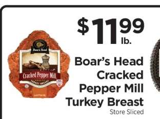 Boar's Head Cracked Pepper Mill Turkey Breast