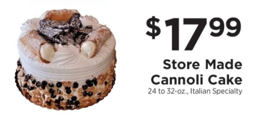Store Made Cannoli Cake