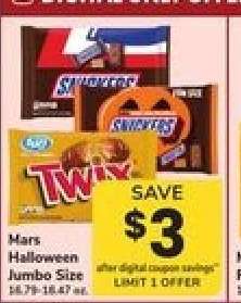 Mars Halloween Jumbo Size