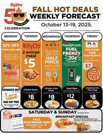 Hy-Vee Flyer - 10/13/2025 - 10/19/2025.