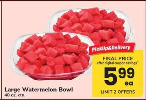 Large Watermelon Bowl